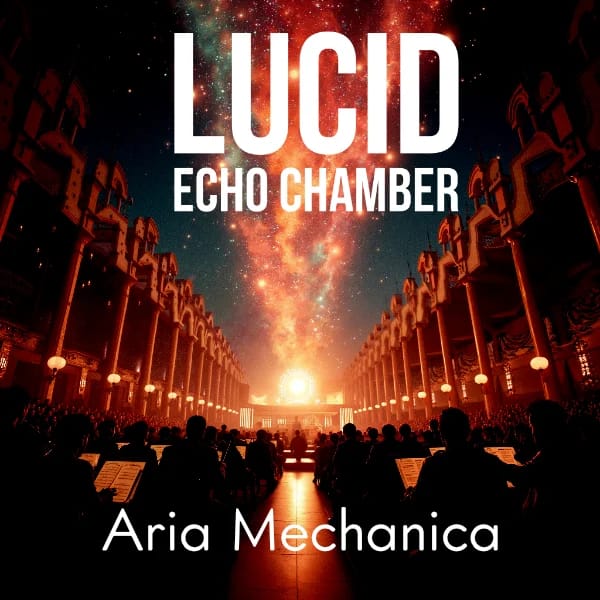Aria Mechanica album cover. Music by Lucid Echo Chamber