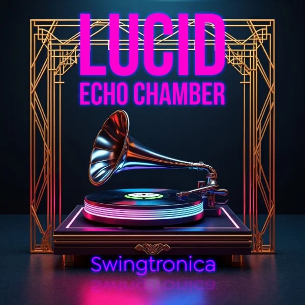 Swingtronica album cover. Music by Lucid Echo Chamber